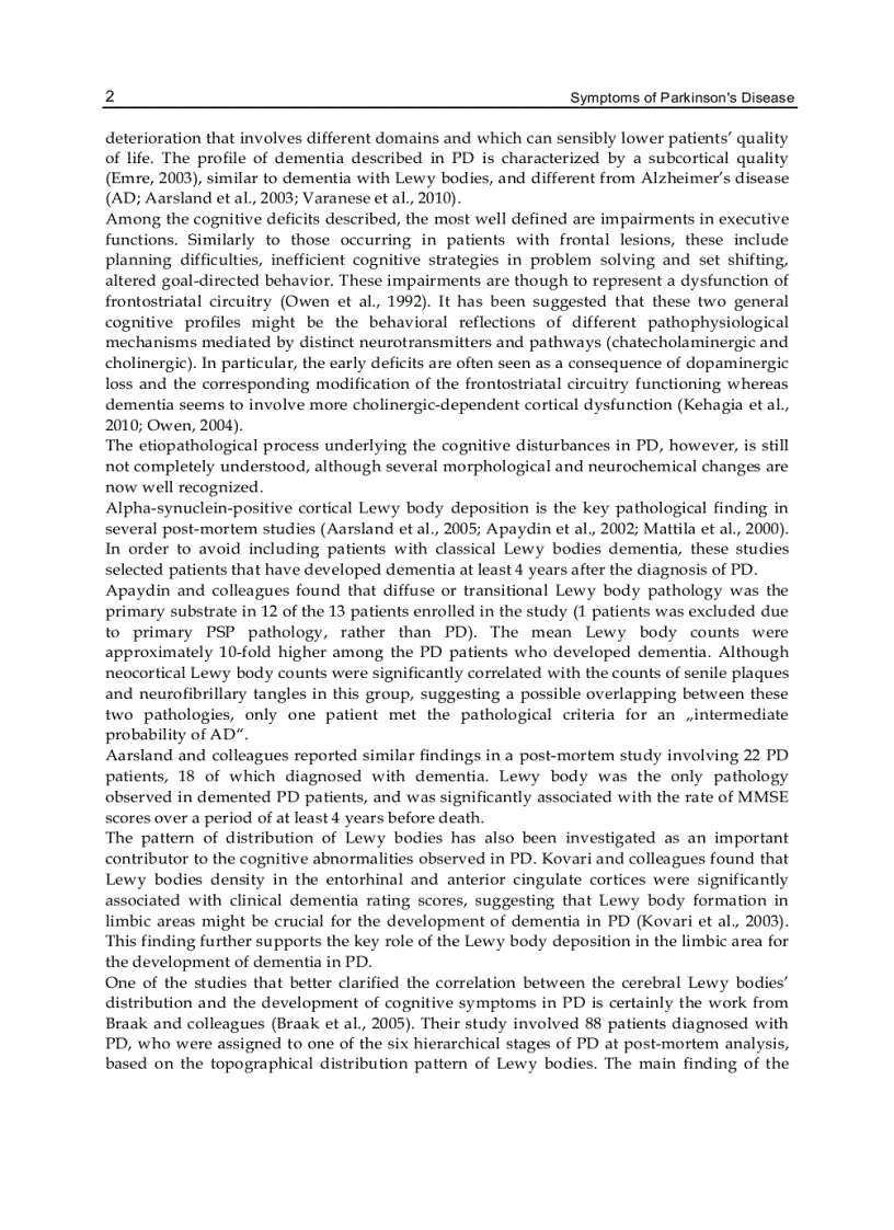 image for page Symptoms of Parkinson s Disease