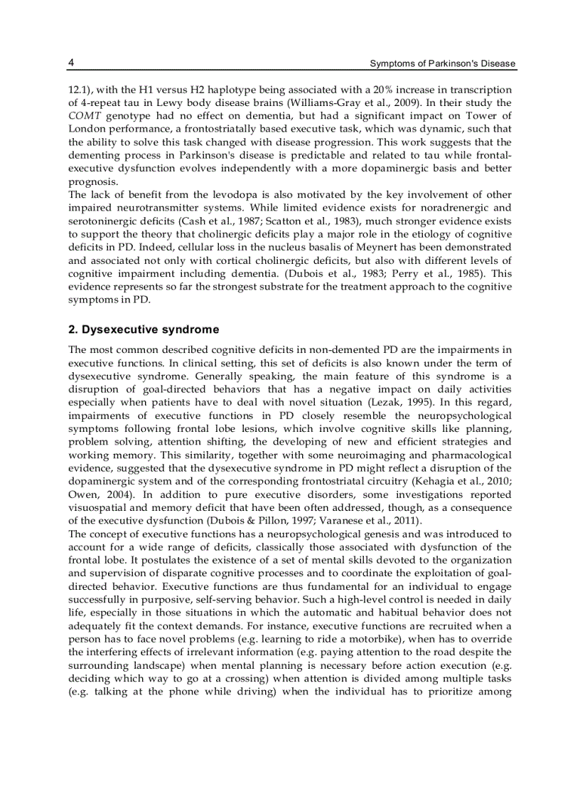 image for page Symptoms of Parkinson s Disease