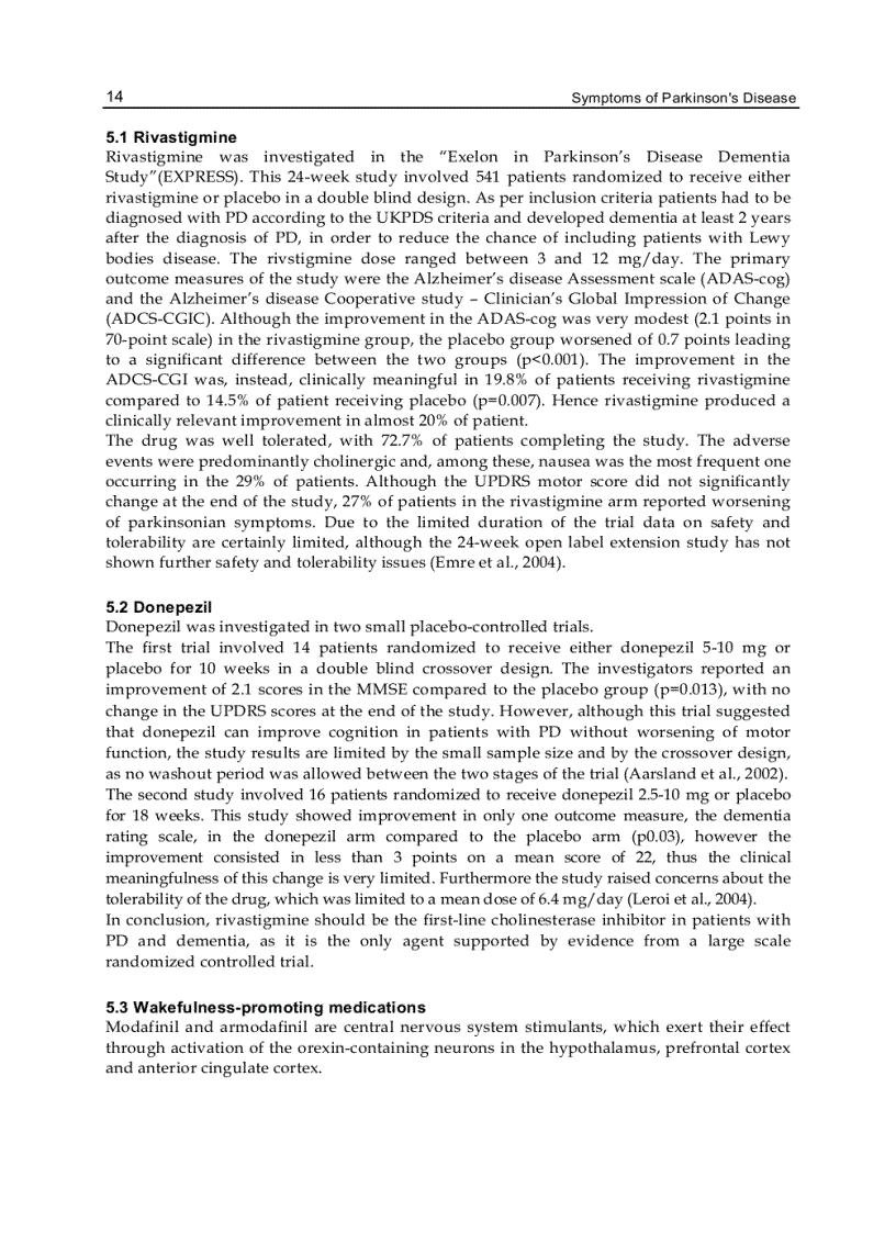 image for page Symptoms of Parkinson s Disease
