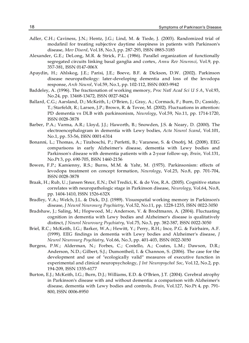 image for page Symptoms of Parkinson s Disease
