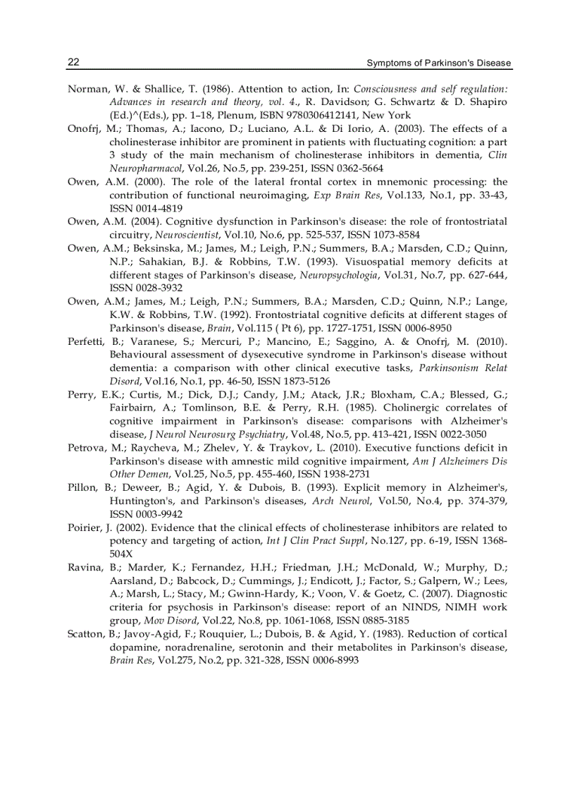 image for page Symptoms of Parkinson s Disease