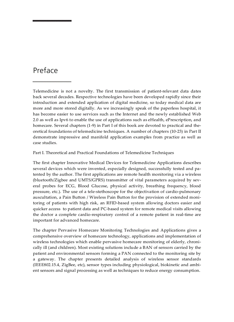 image for page Telemedicine Techniques and Applications