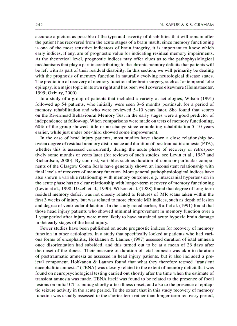 image for page The Handbook of Memory Disorders 2nd Edition