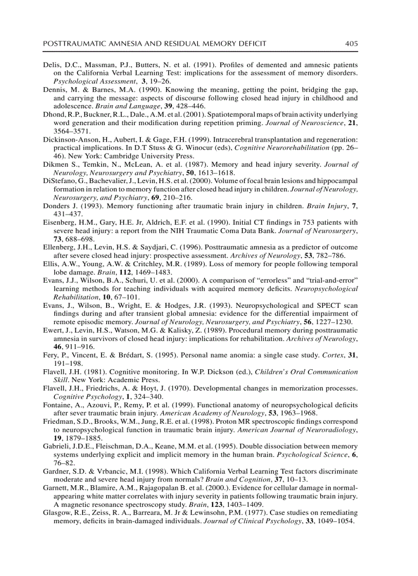 image for page The Handbook of Memory Disorders 2nd Edition