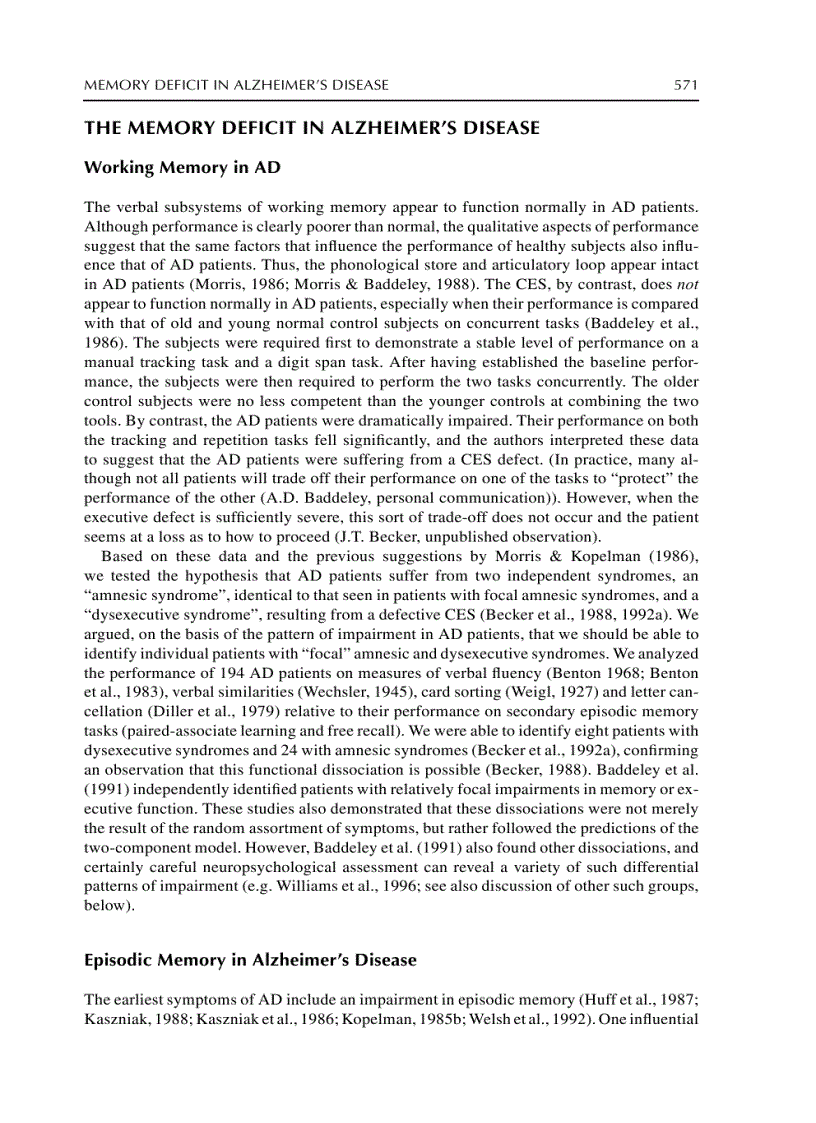 image for page The Handbook of Memory Disorders 2nd Edition