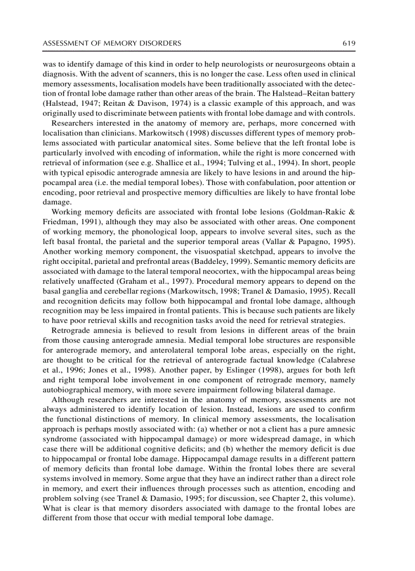 image for page The Handbook of Memory Disorders 2nd Edition