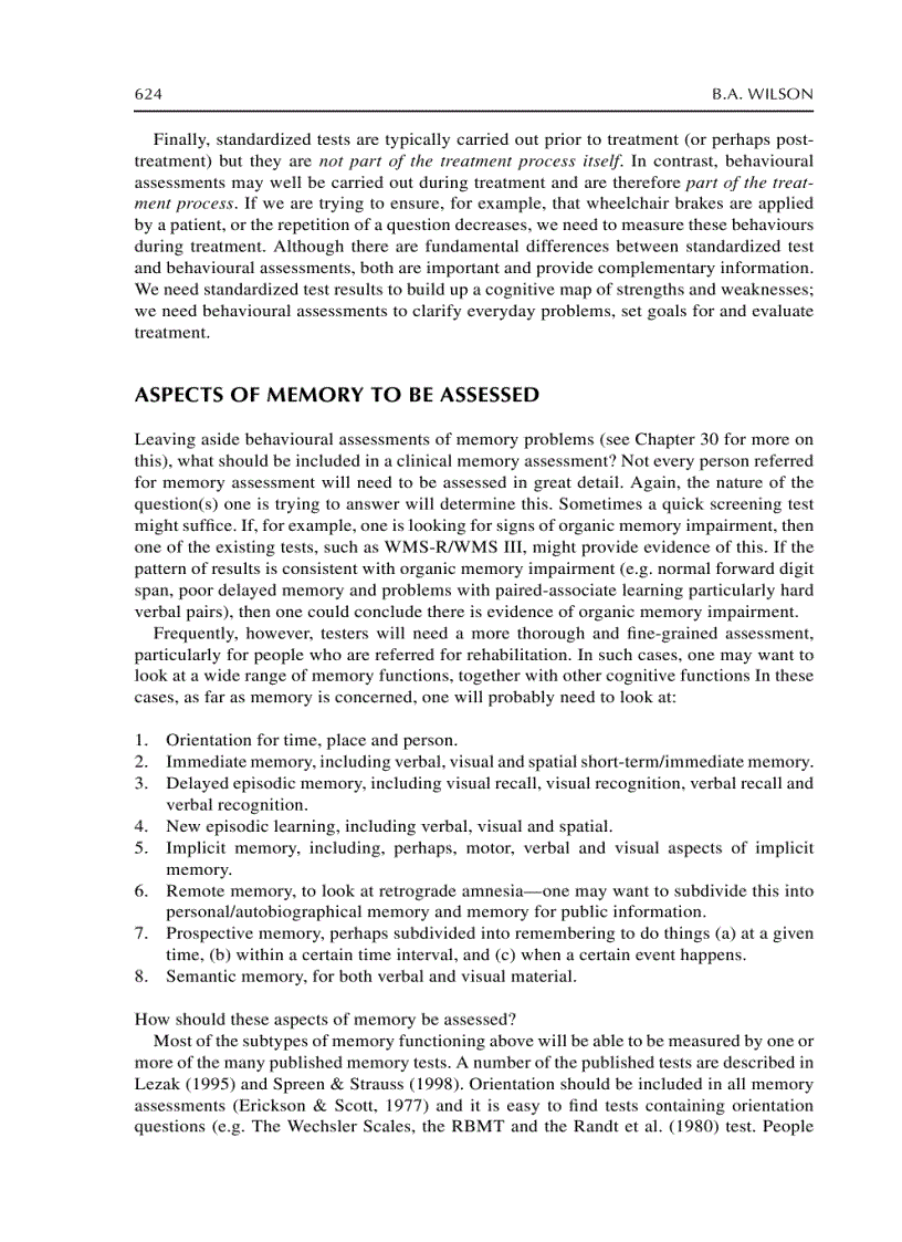 image for page The Handbook of Memory Disorders 2nd Edition