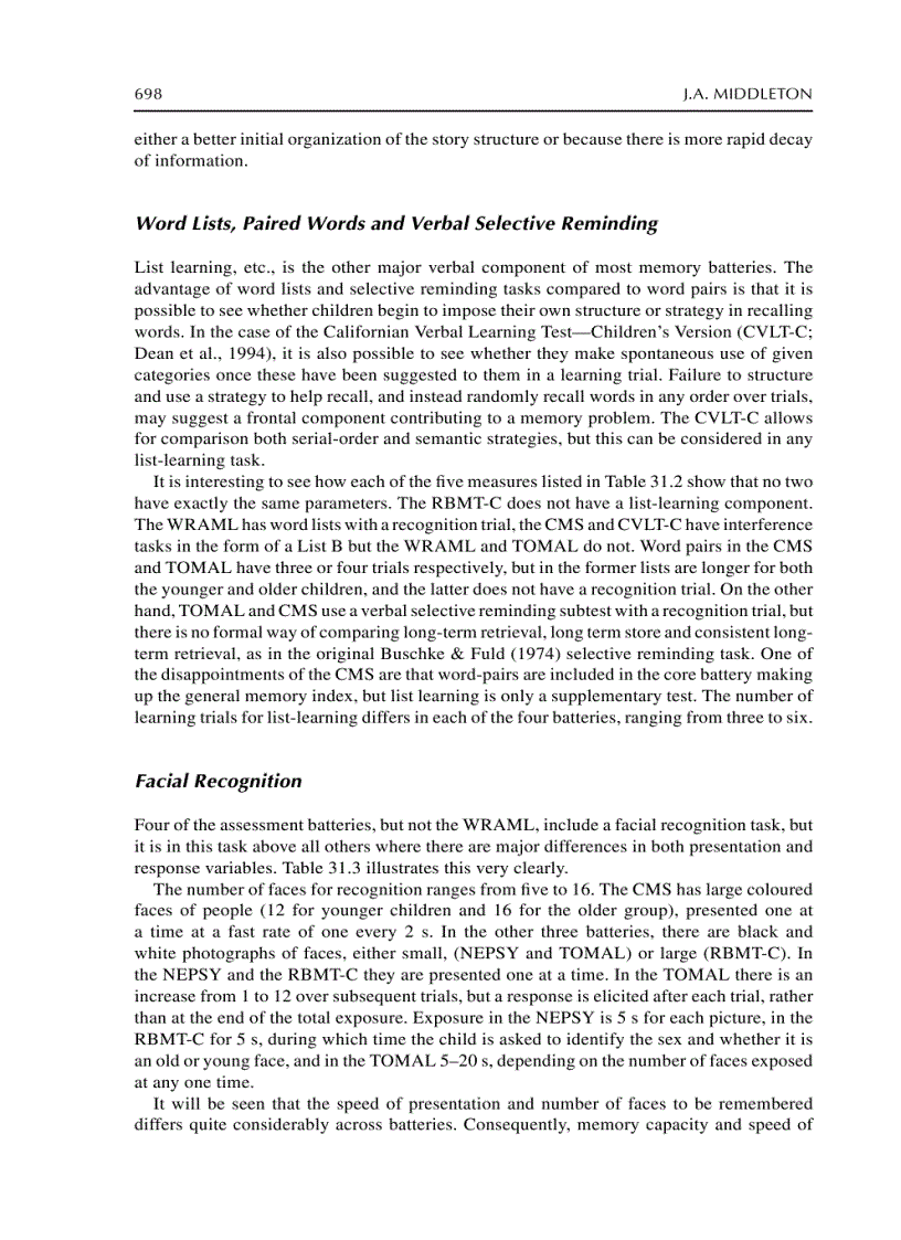 image for page The Handbook of Memory Disorders 2nd Edition