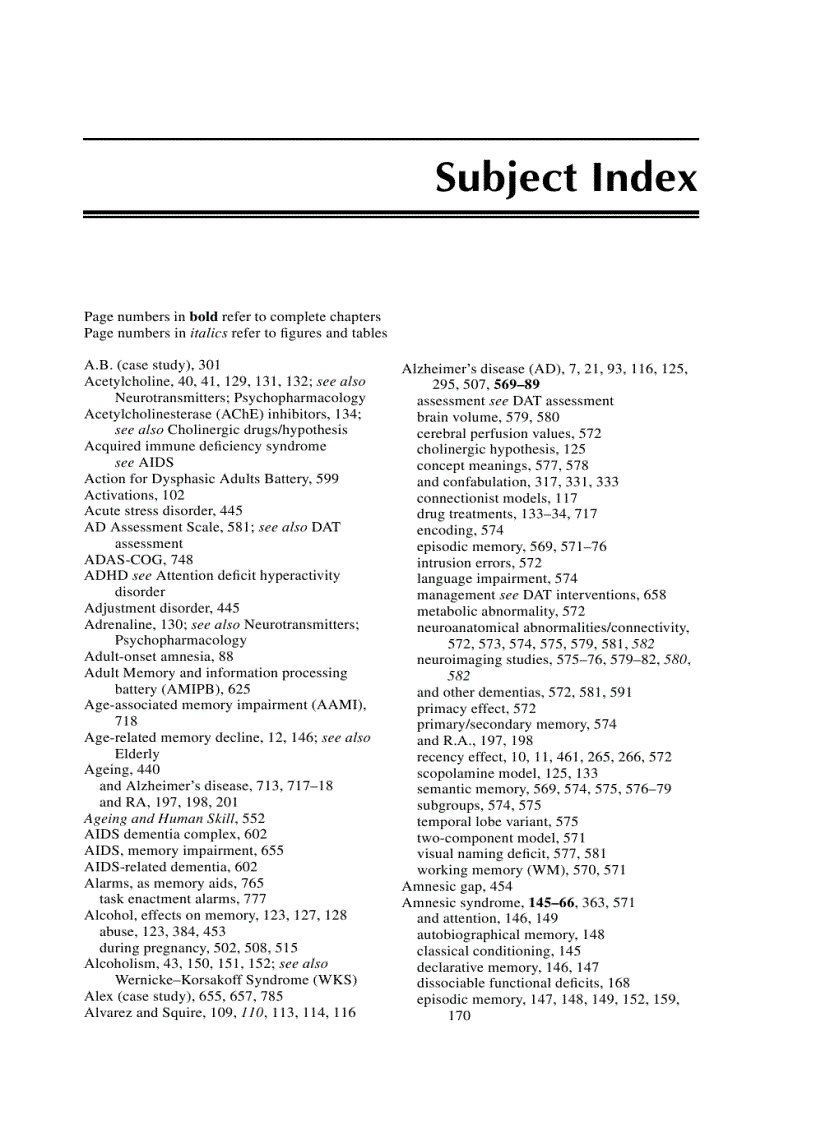 image for page The Handbook of Memory Disorders 2nd Edition