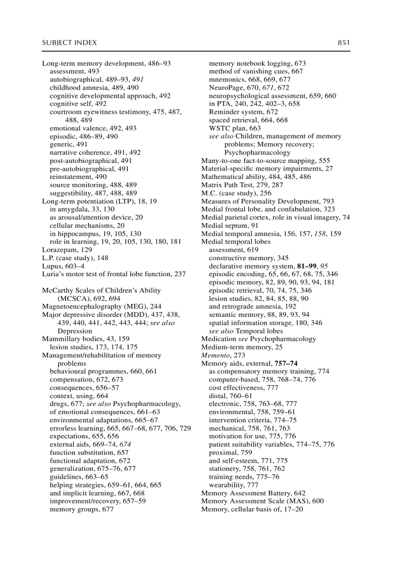 image for page The Handbook of Memory Disorders 2nd Edition