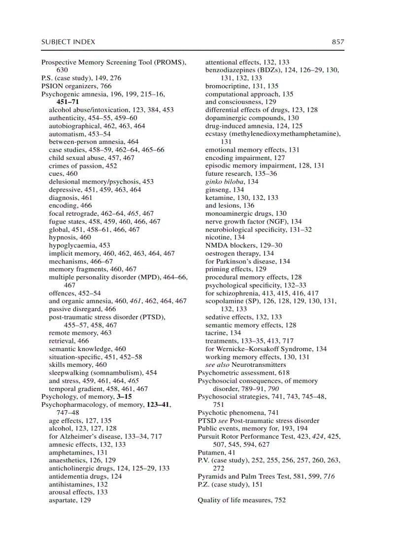 image for page The Handbook of Memory Disorders 2nd Edition