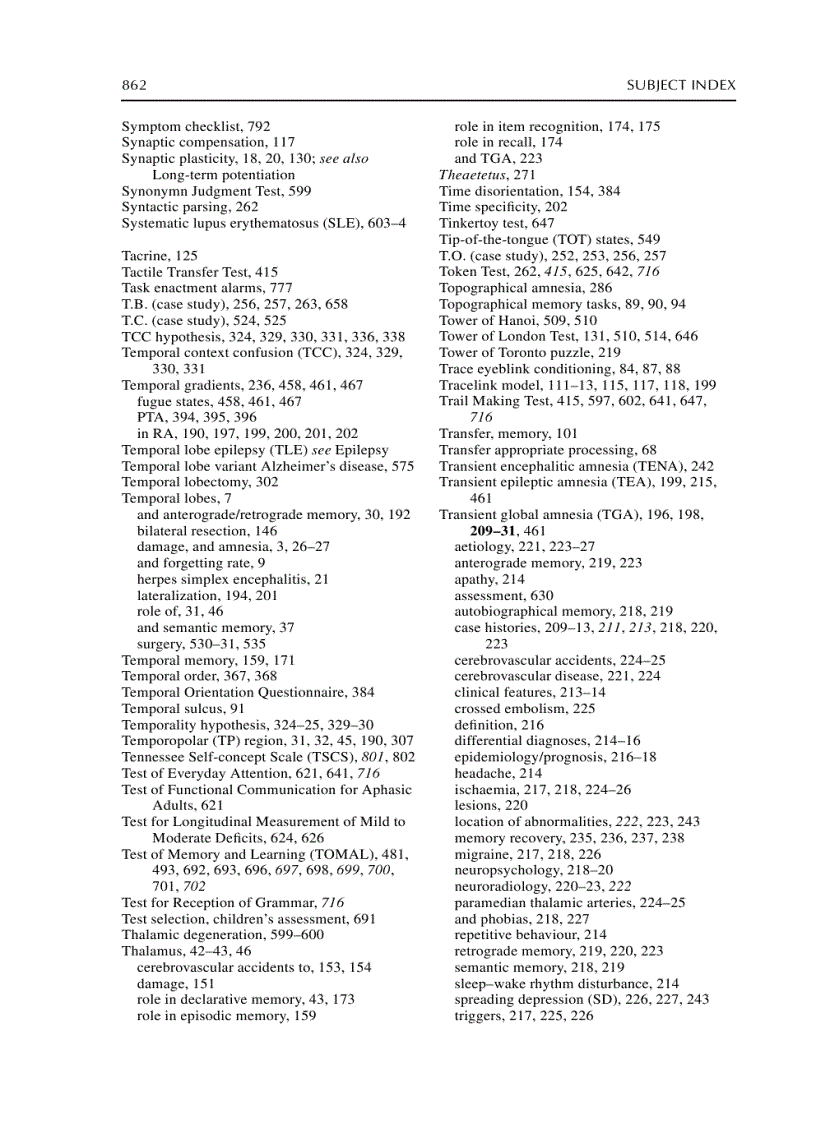 image for page The Handbook of Memory Disorders 2nd Edition