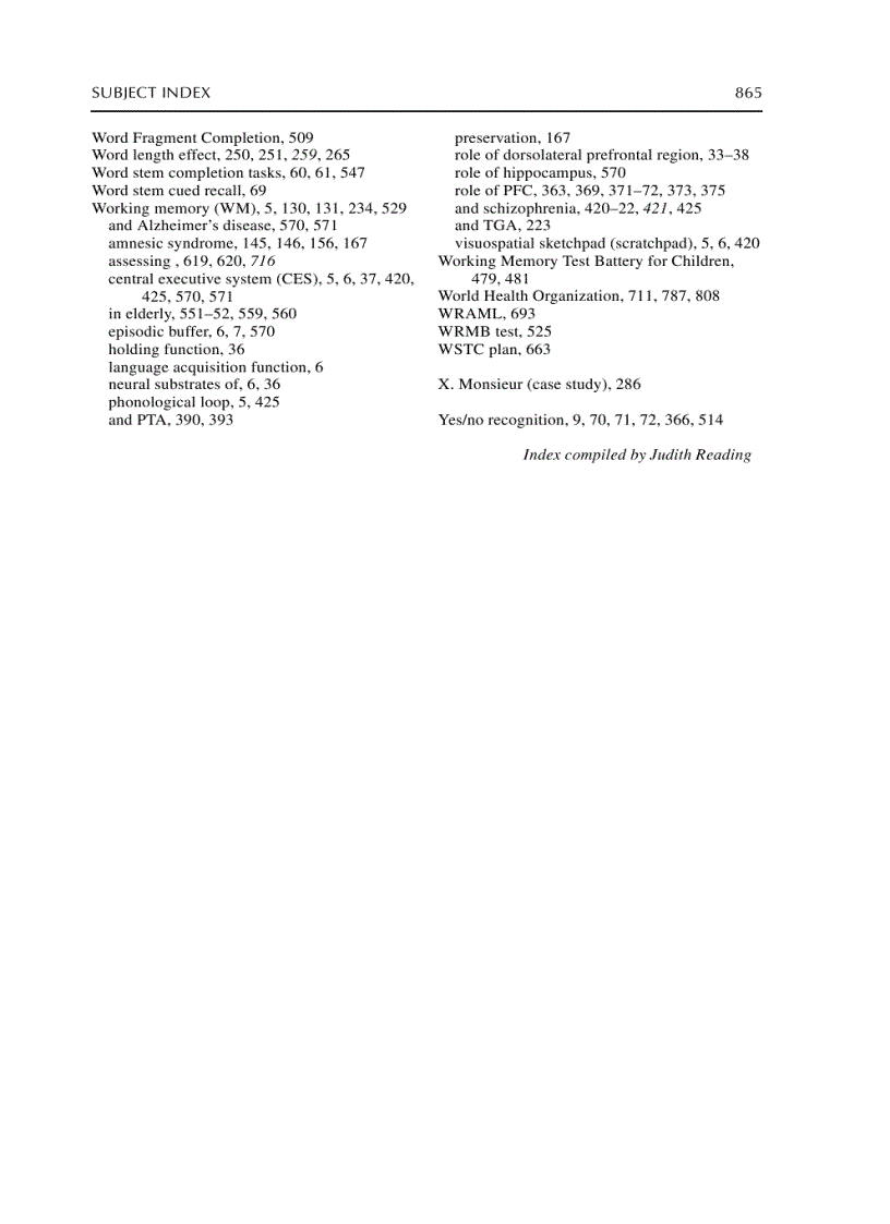 image for page The Handbook of Memory Disorders 2nd Edition