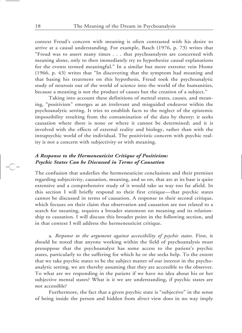 image for page The Meaning of the Dream in Psychoanalysis