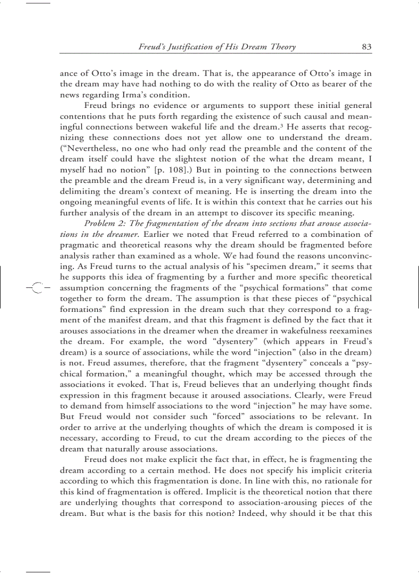 image for page The Meaning of the Dream in Psychoanalysis