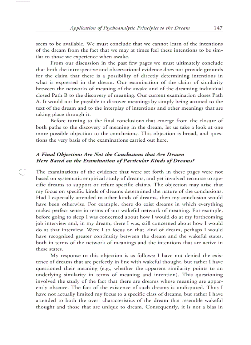 image for page The Meaning of the Dream in Psychoanalysis