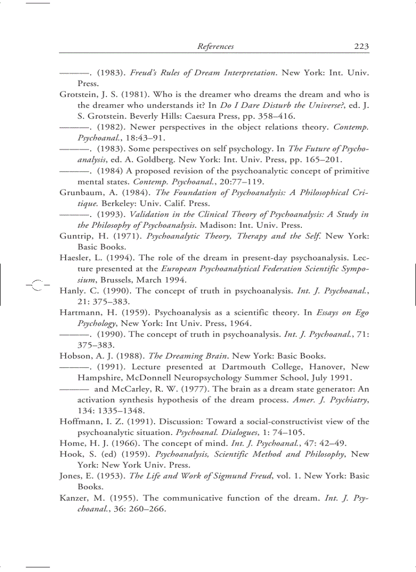 image for page The Meaning of the Dream in Psychoanalysis