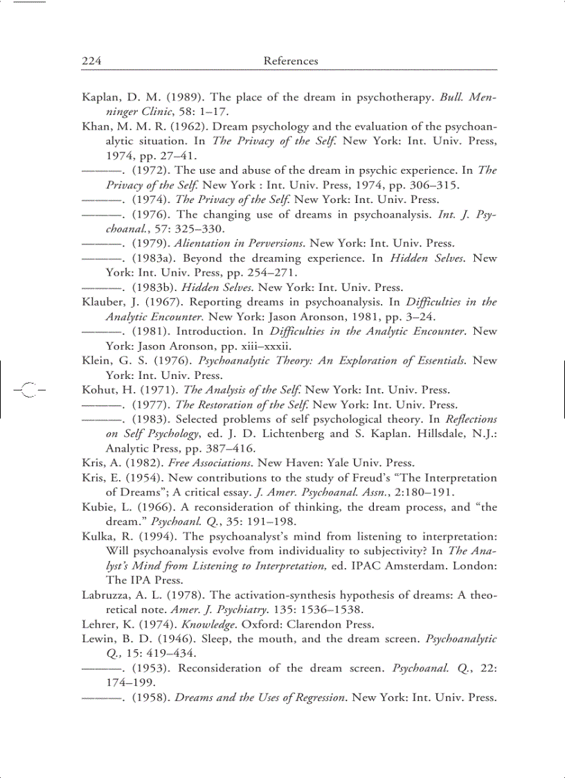 image for page The Meaning of the Dream in Psychoanalysis