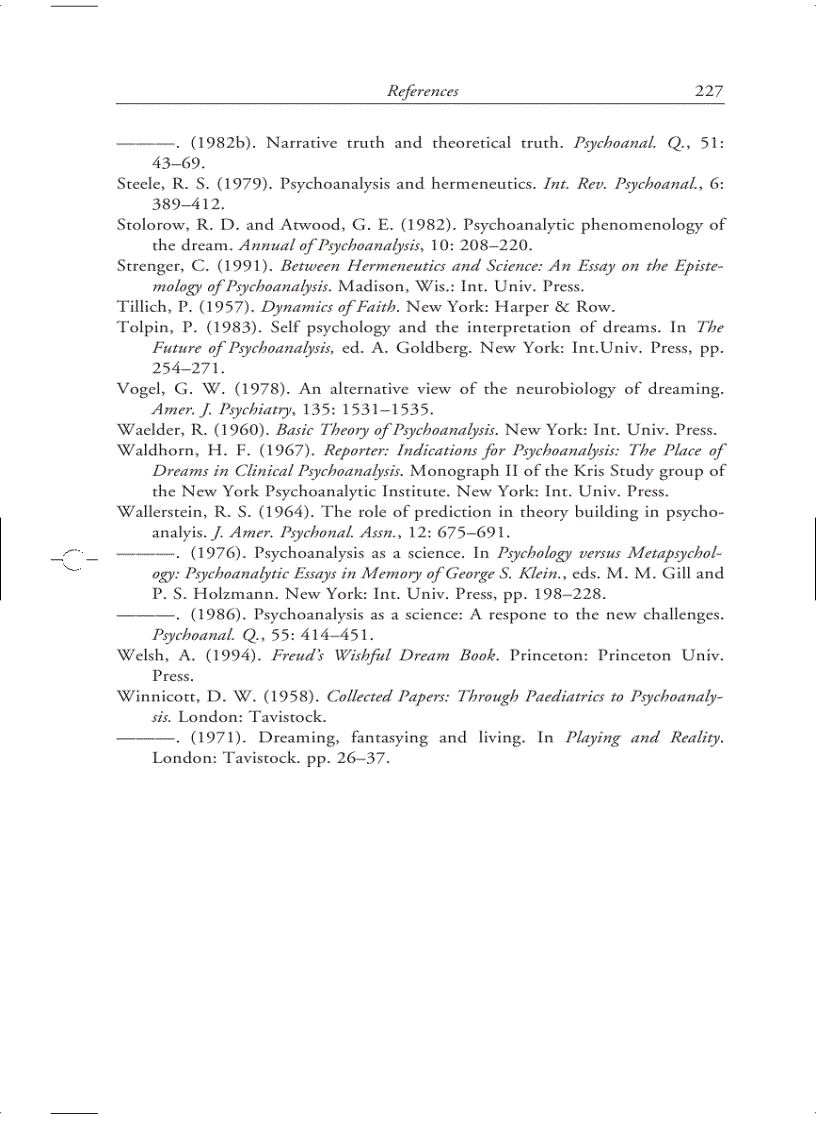 image for page The Meaning of the Dream in Psychoanalysis