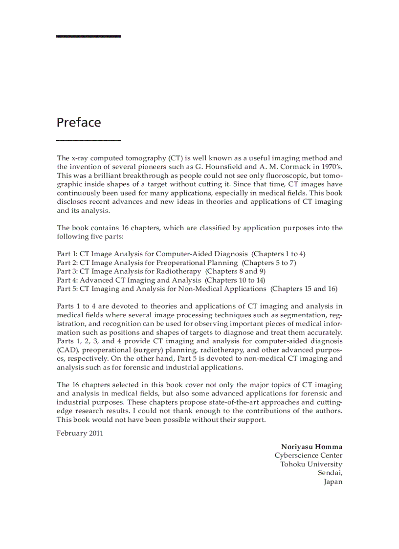 image for page Theory and Applications of CT Imaging and Analysis