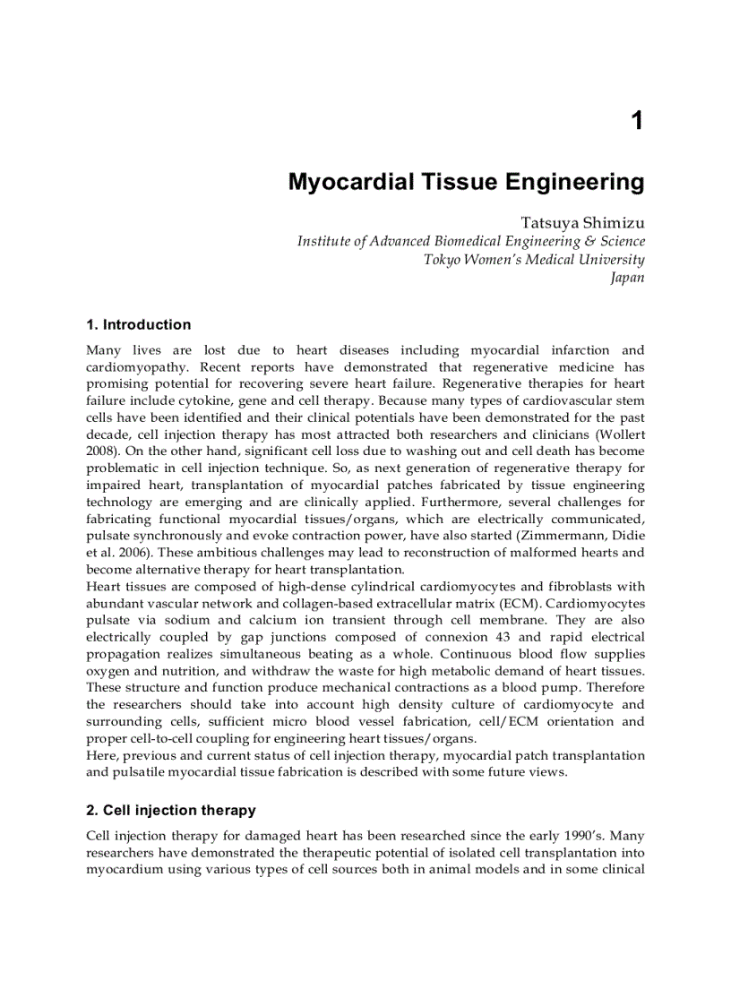 image for page Tissue Engineering for Tissue and Organ Regeneration