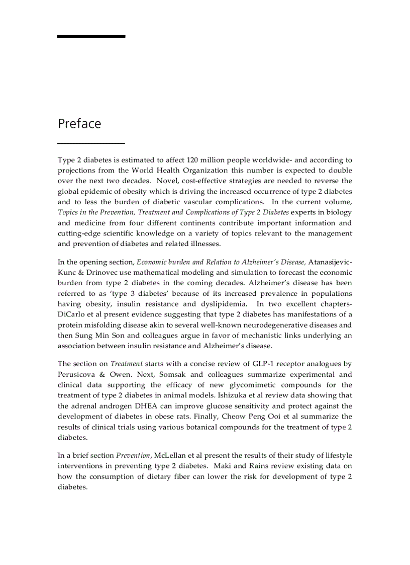 image for page Topics in the Prevention Treatment and Complications of Type 2 Diabetes