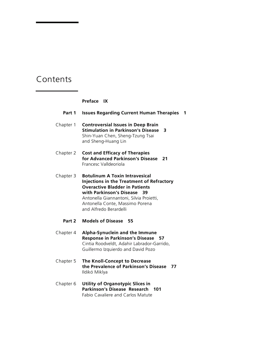 image for page Towards New Therapies for Parkinson s Disease