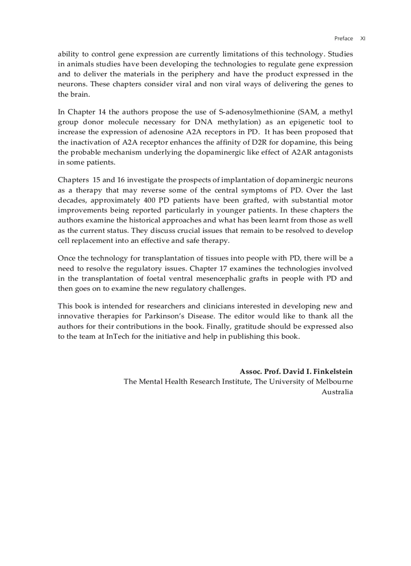 image for page Towards New Therapies for Parkinson s Disease