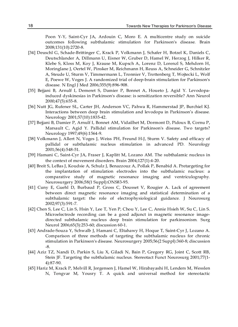 image for page Towards New Therapies for Parkinson s Disease