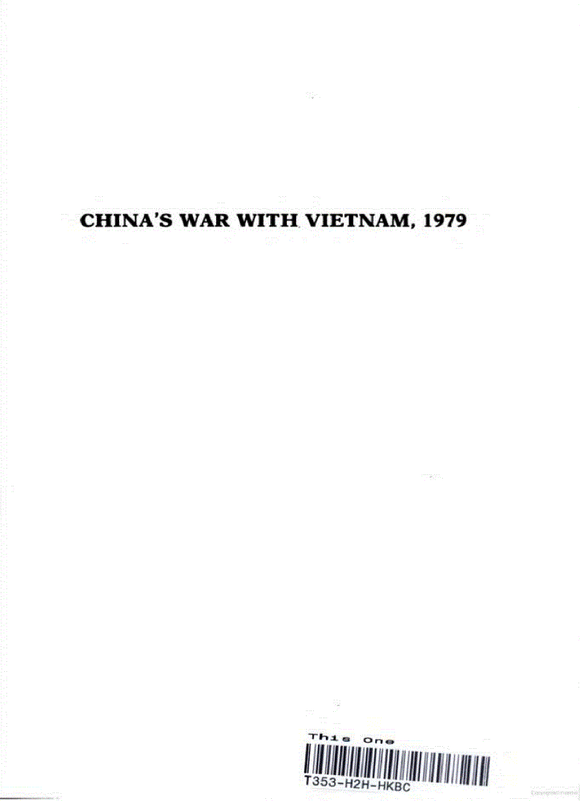 China s war with Vietnam 1979