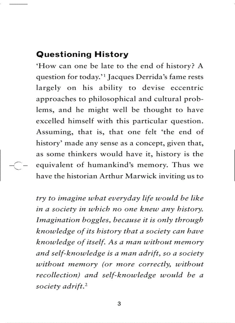 image for page Derrida and the End of History