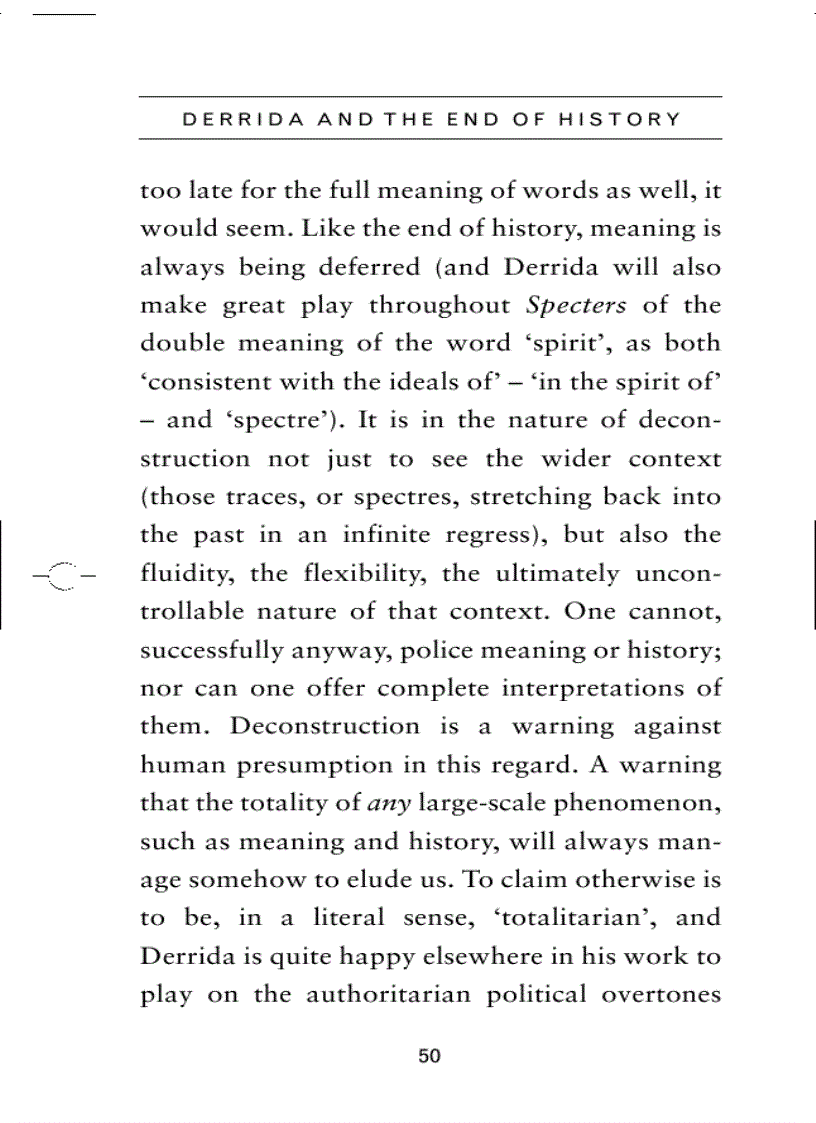 image for page Derrida and the End of History