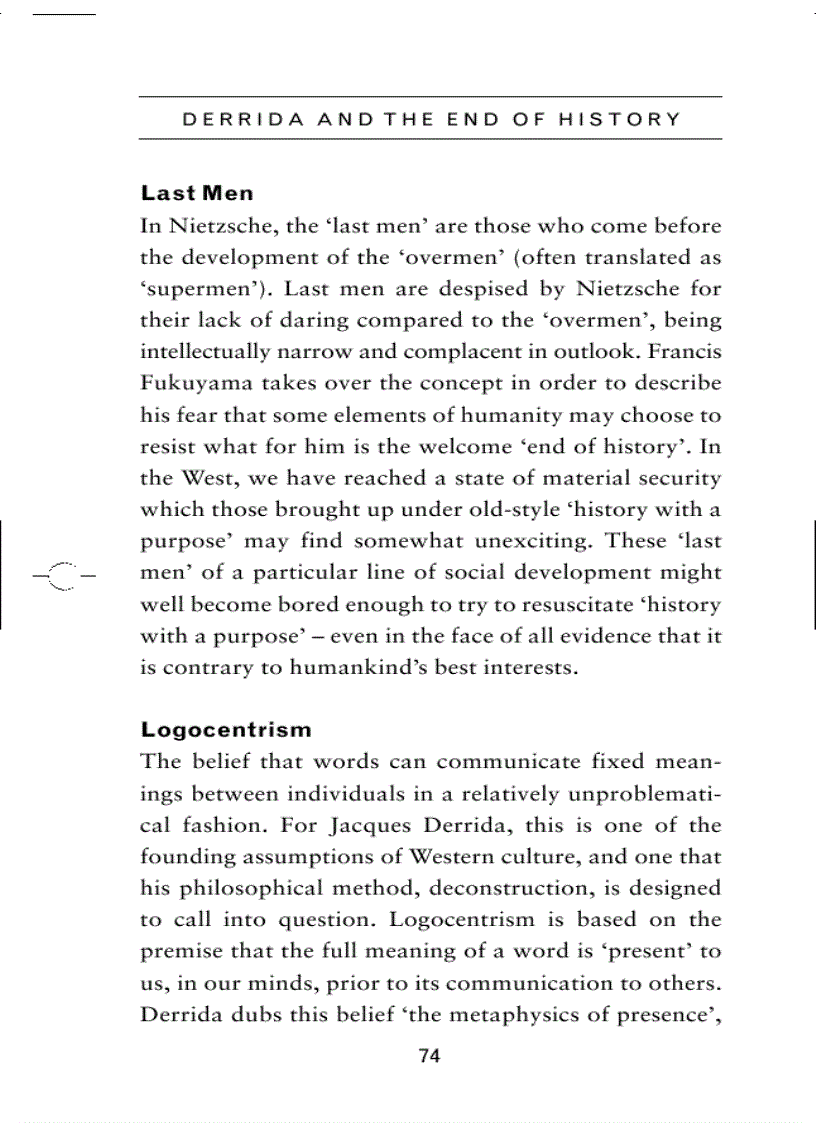 image for page Derrida and the End of History