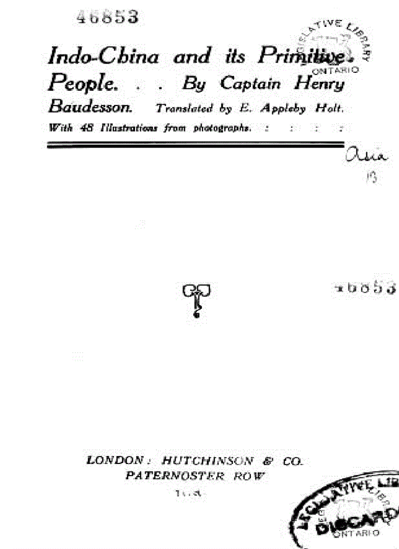 image for page Indo China and its Primitive People