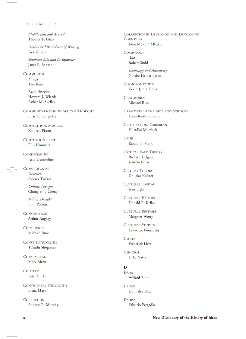 image for page New Dictionary of the History of Ideas 6 Volume Set 1st Edition