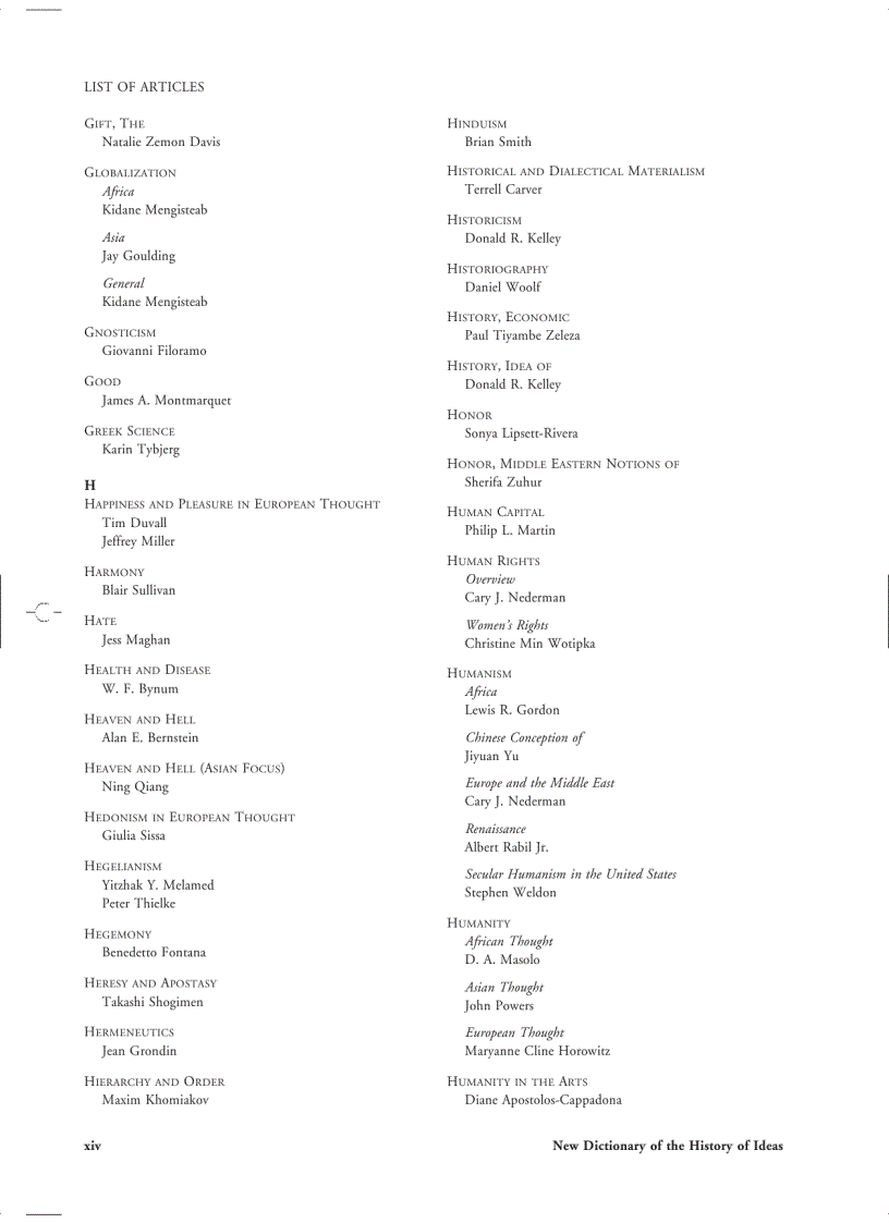 image for page New Dictionary of the History of Ideas 6 Volume Set 1st Edition