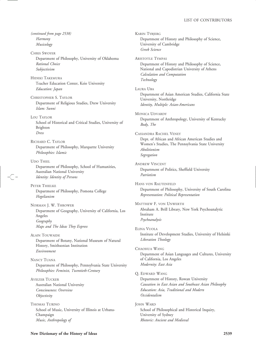 image for page New Dictionary of the History of Ideas 6 Volume Set 1st Edition