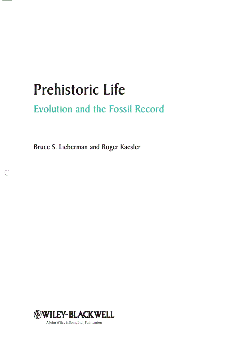 image for page Prehistoric Life Evolution and the Fossil Record