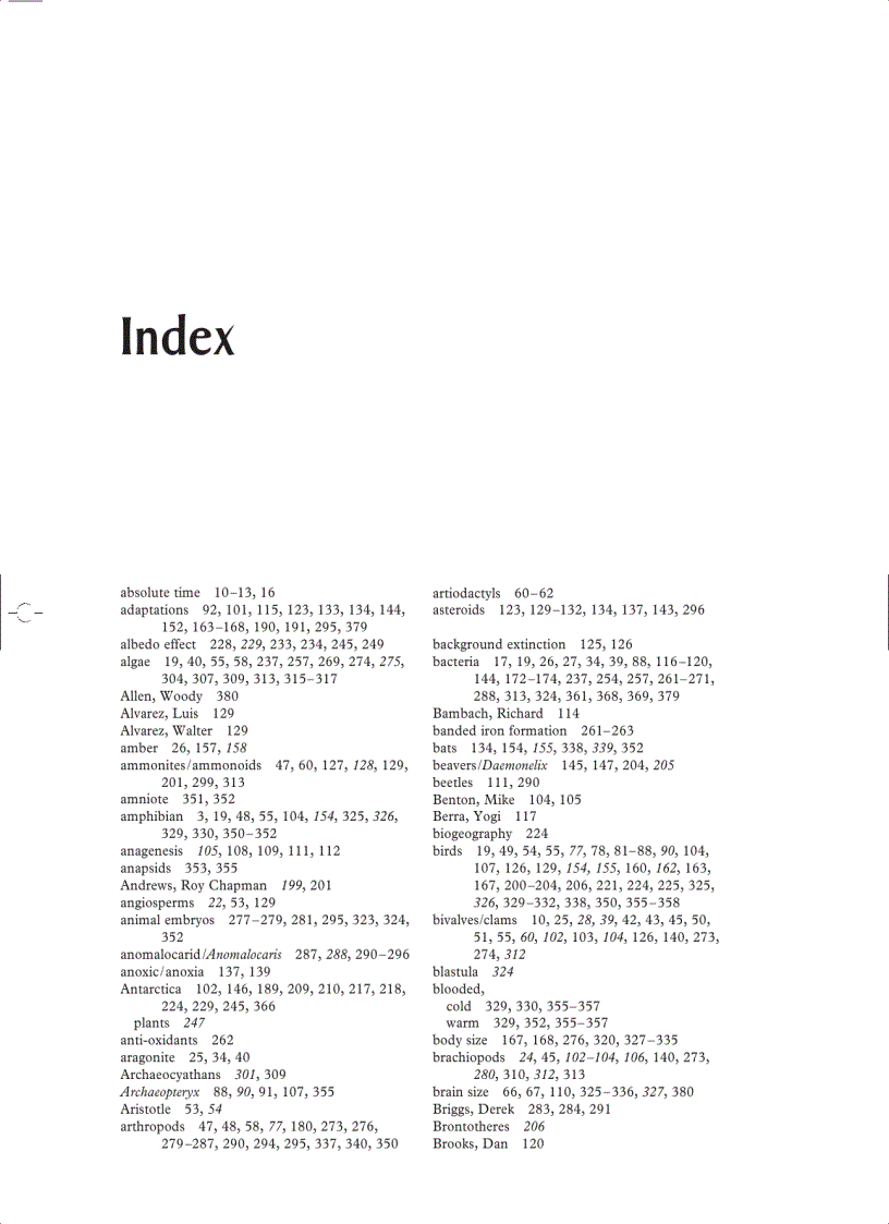 image for page Prehistoric Life Evolution and the Fossil Record
