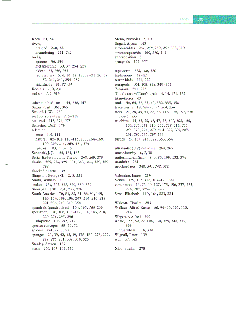 image for page Prehistoric Life Evolution and the Fossil Record