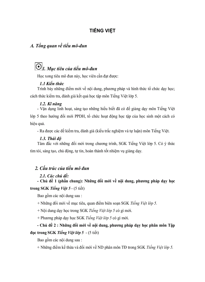 image for page Dạy học Lớp 5 theo chương trình tiểu học mới