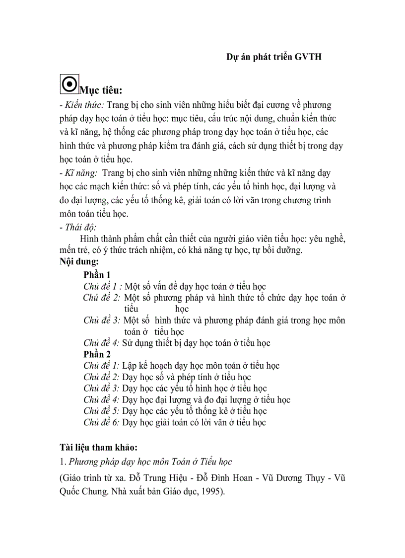 image for page Giáo trình phương pháp dạy học toán ở tiểu học