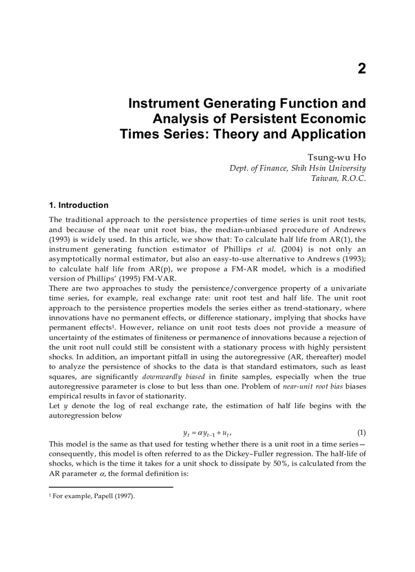image for page Advances in Econometrics Theory and Applications