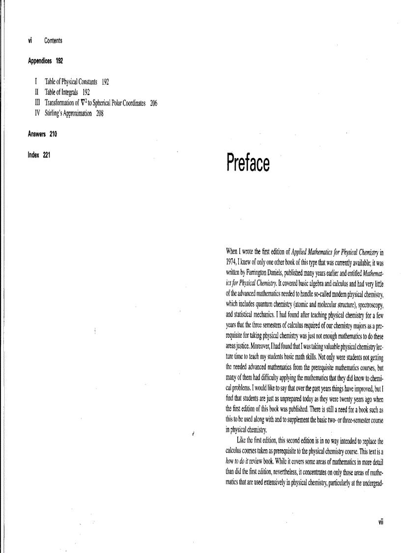 image for page Applied Mathematics for Physical Chemistry 3rd Edition