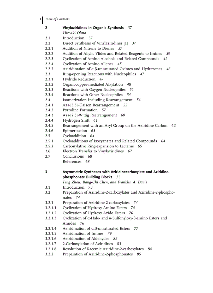image for page Aziridines and Epoxides in Organic Synthesis