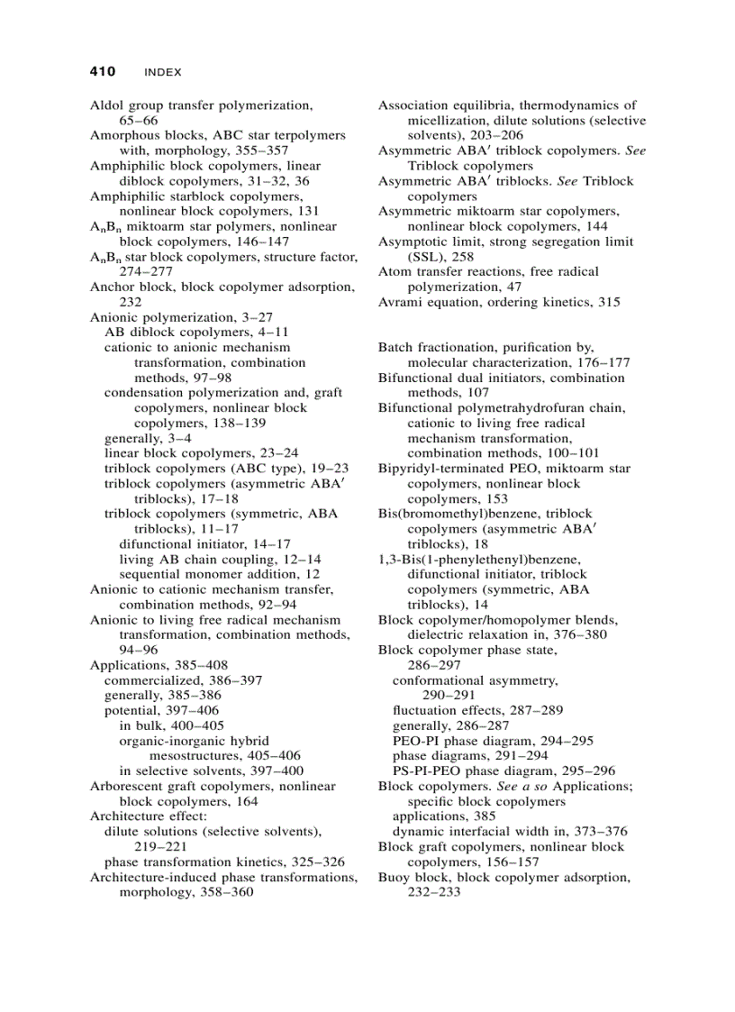 image for page Block Copolymers Synthetic Strategies