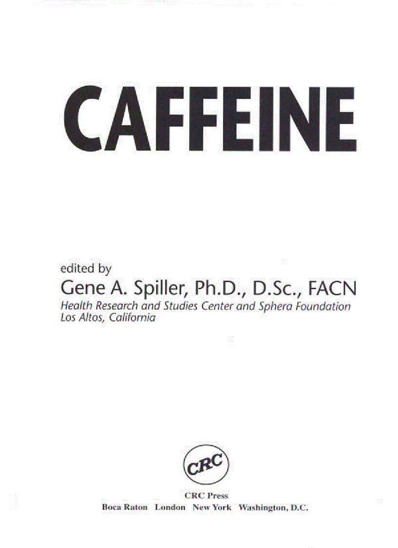 image for page Caffeine 1st Edition