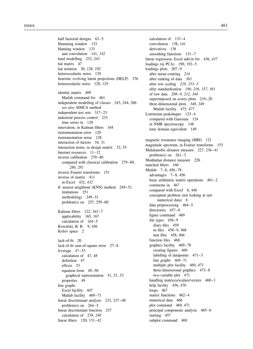 image for page Chemometrics