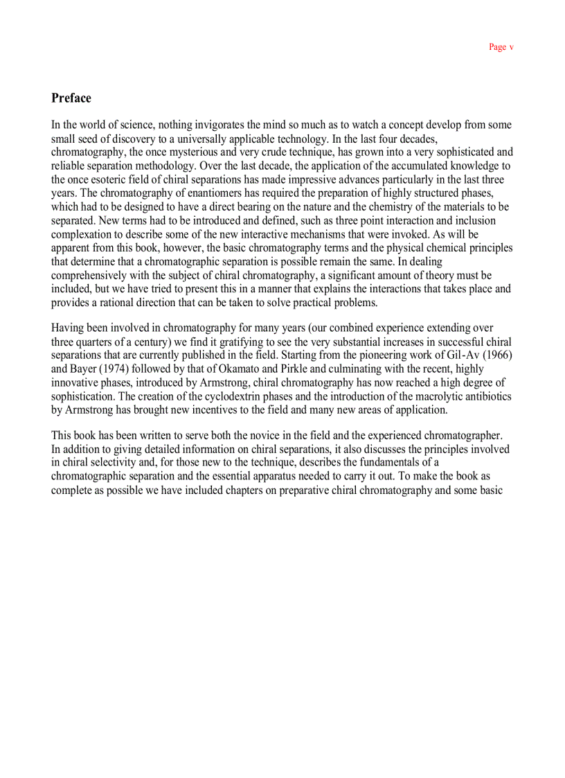 image for page Chiral Chromatography 1st Edition