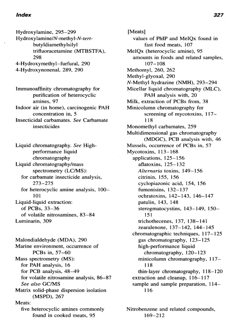 image for page Chromatographic Analysis of Environmental and Food Toxicants